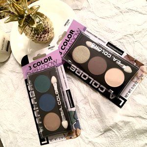 L.A. Colors 3 Color Eye Shadow -  3 Sets - New